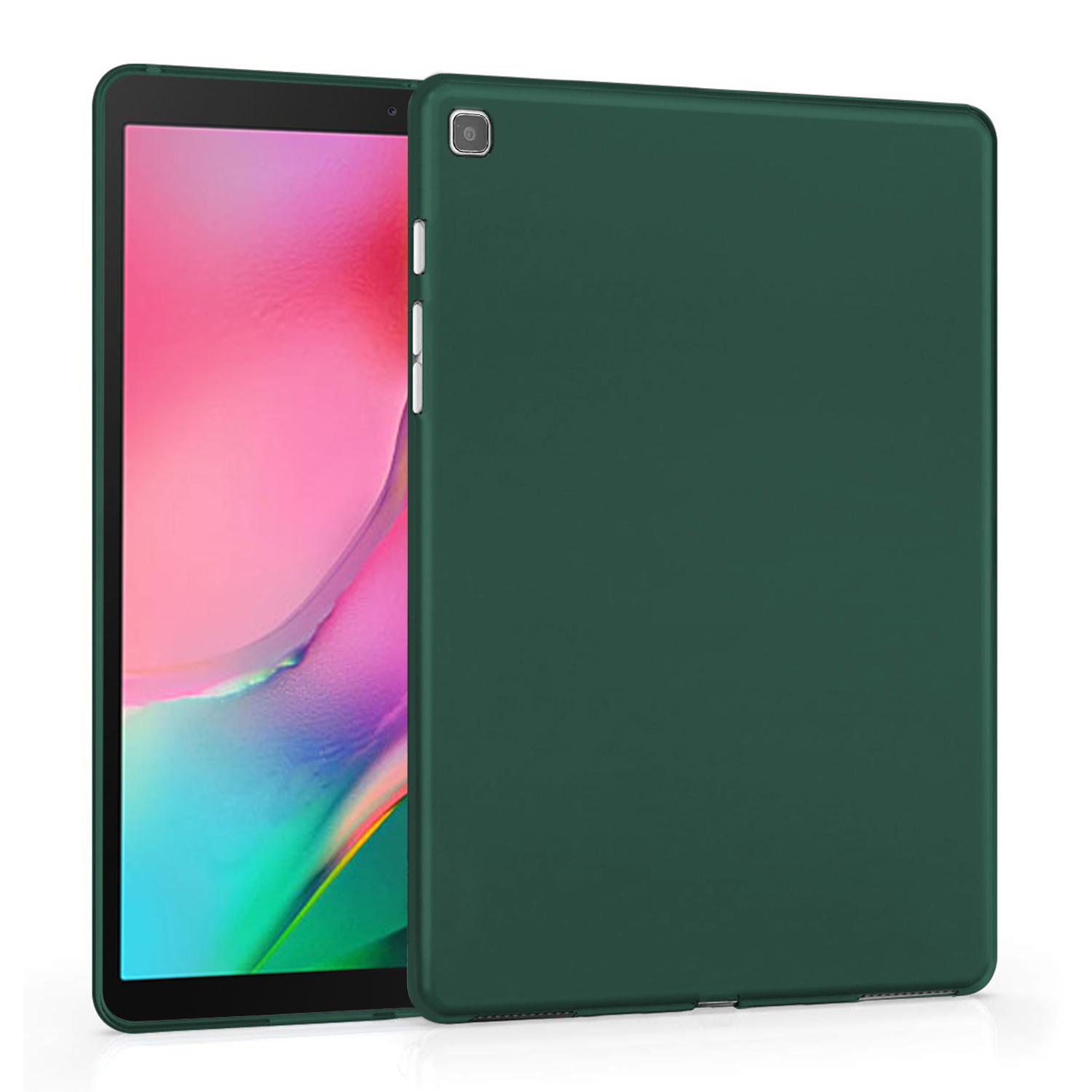 Samsung Galaxy Tab A T510 Kılıf CaseUp Colored Silicone Yeşil